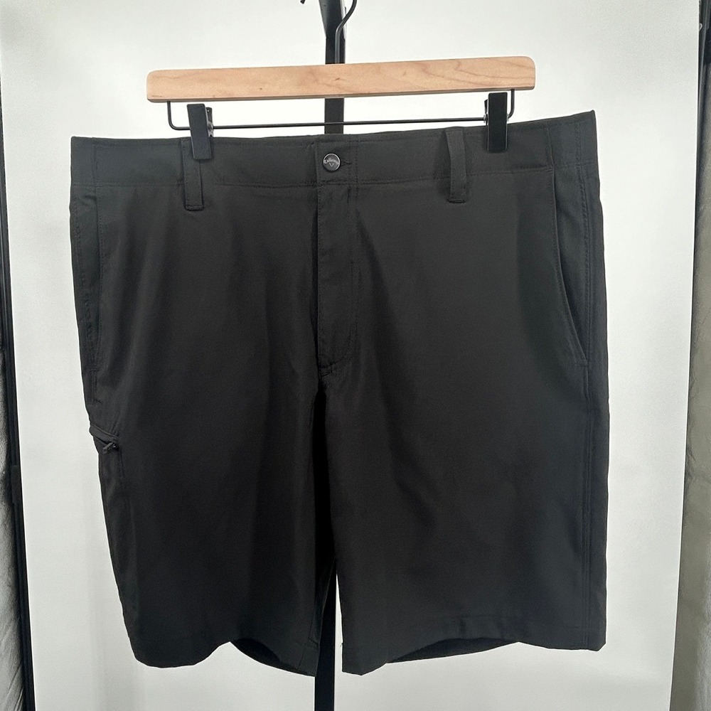 Callaway Black Golf Cargo Shorts 9" Inseam Performance Stretch Size‎ 36